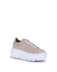 Casadei Beige Other Fibres Platform Sneakers