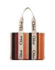 Chloé Beige Linen Tote Bag
