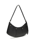 PINKO Black Calf Leather Bos Taurus Shoulder Bag