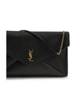Saint Laurent Black Lamb Ovis Aries Aries Shoulder Bag