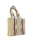 Chloé Beige Lamb Fur Tote Bag