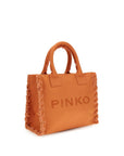 PINKO Orange Cotton Shoulder Bag