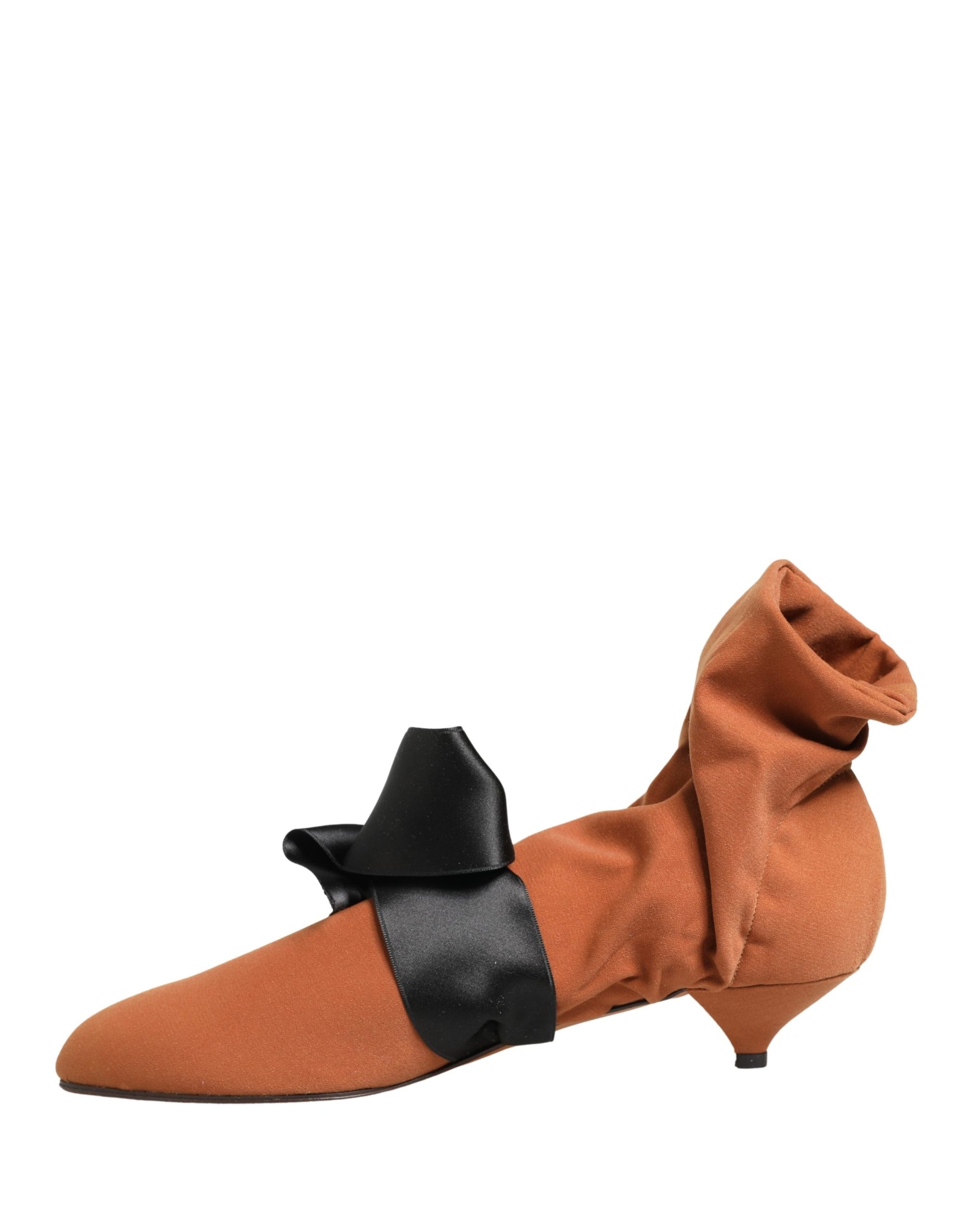 Dolce &amp; Gabbana Brown Black Suede Boots Shoes