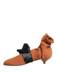 Dolce & Gabbana Brown Black Suede Boots Shoes