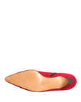 Dolce & Gabbana Red Suede Ankle Boots Shoes