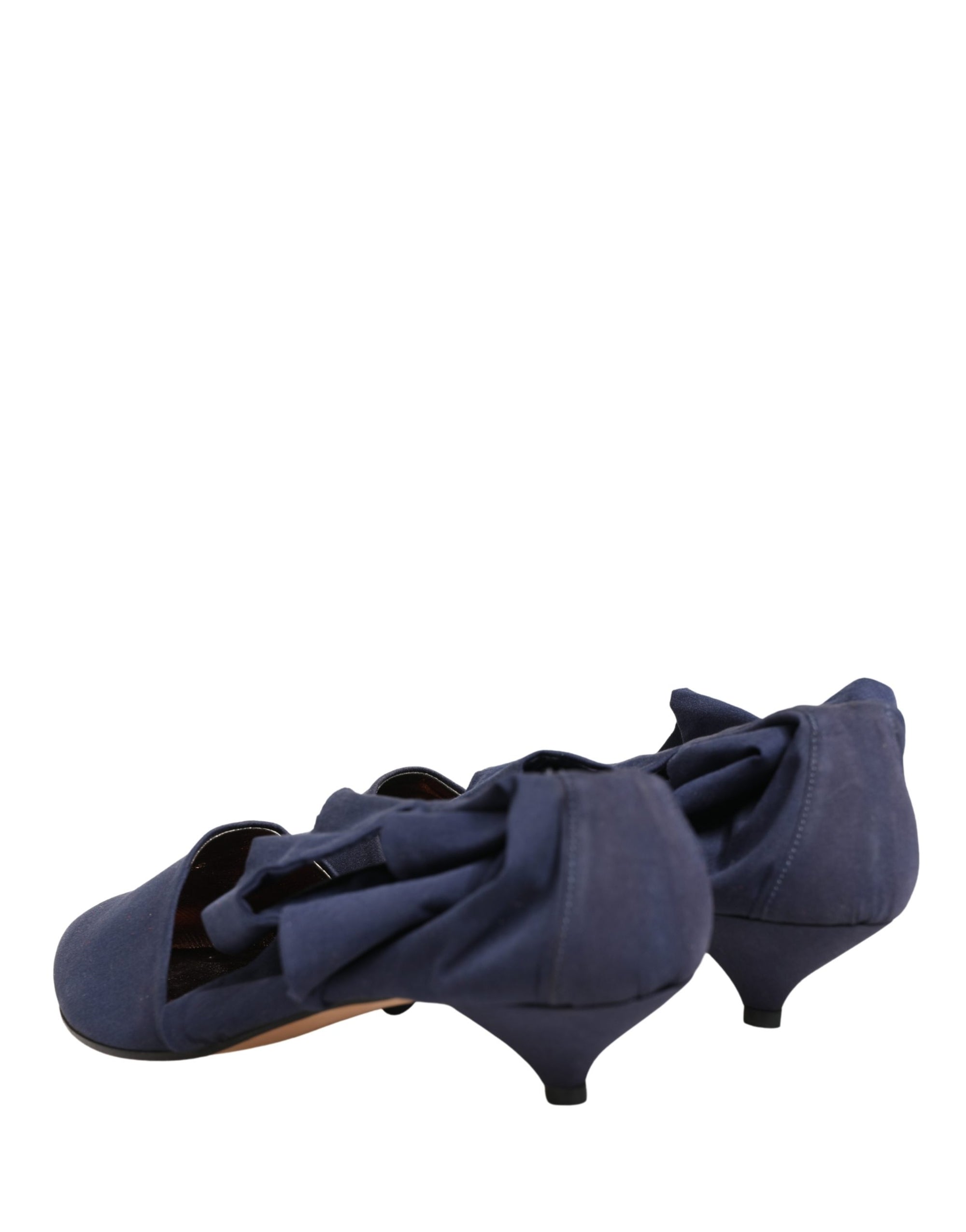 Dolce &amp; Gabbana Blue Cotton Ankle Boots Shoes