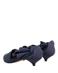 Dolce & Gabbana Blue Cotton Ankle Boots Shoes