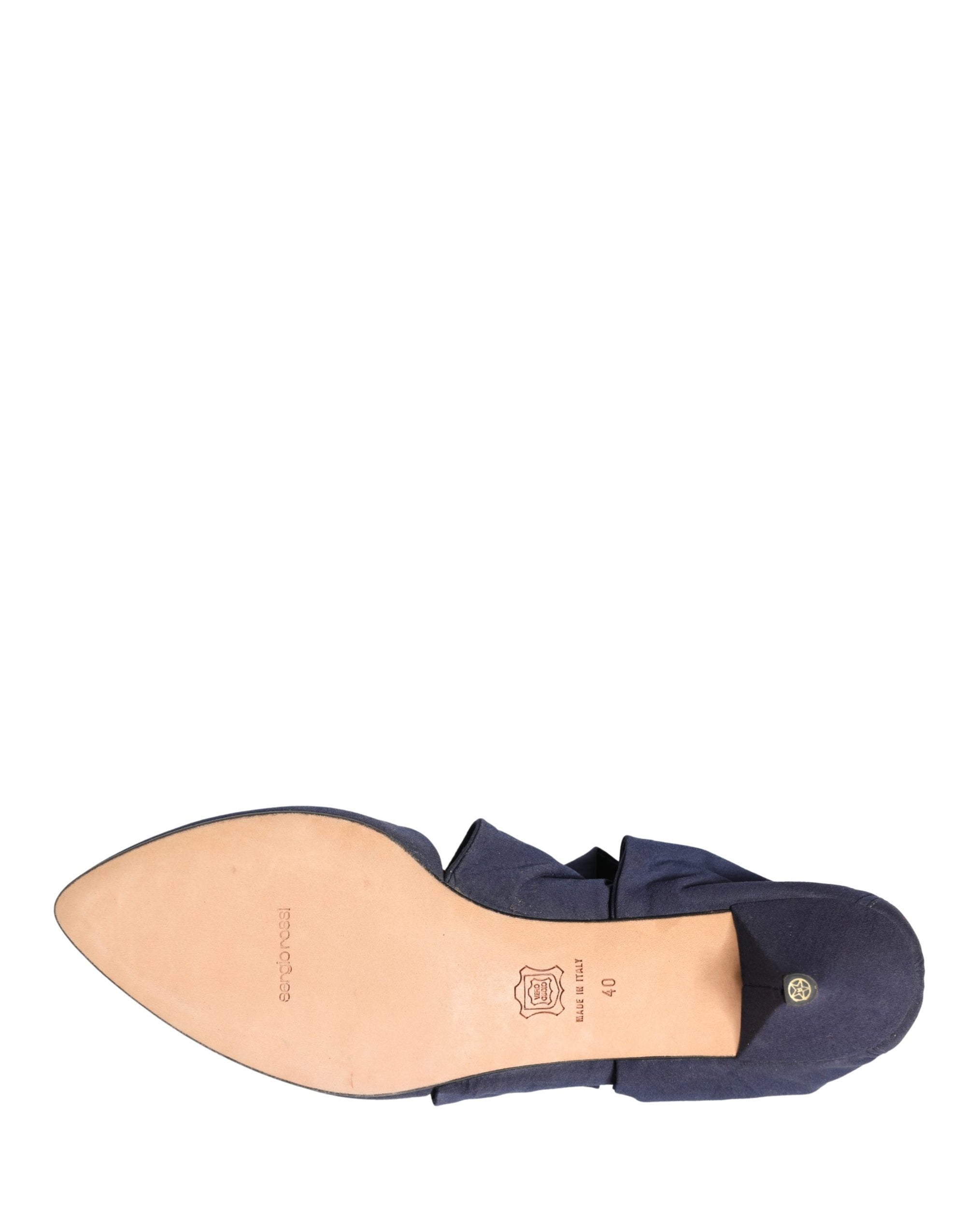 Dolce &amp; Gabbana Blue Cotton Ankle Boots Shoes