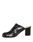Dolce & Gabbana Black Sequined Mules Shoes