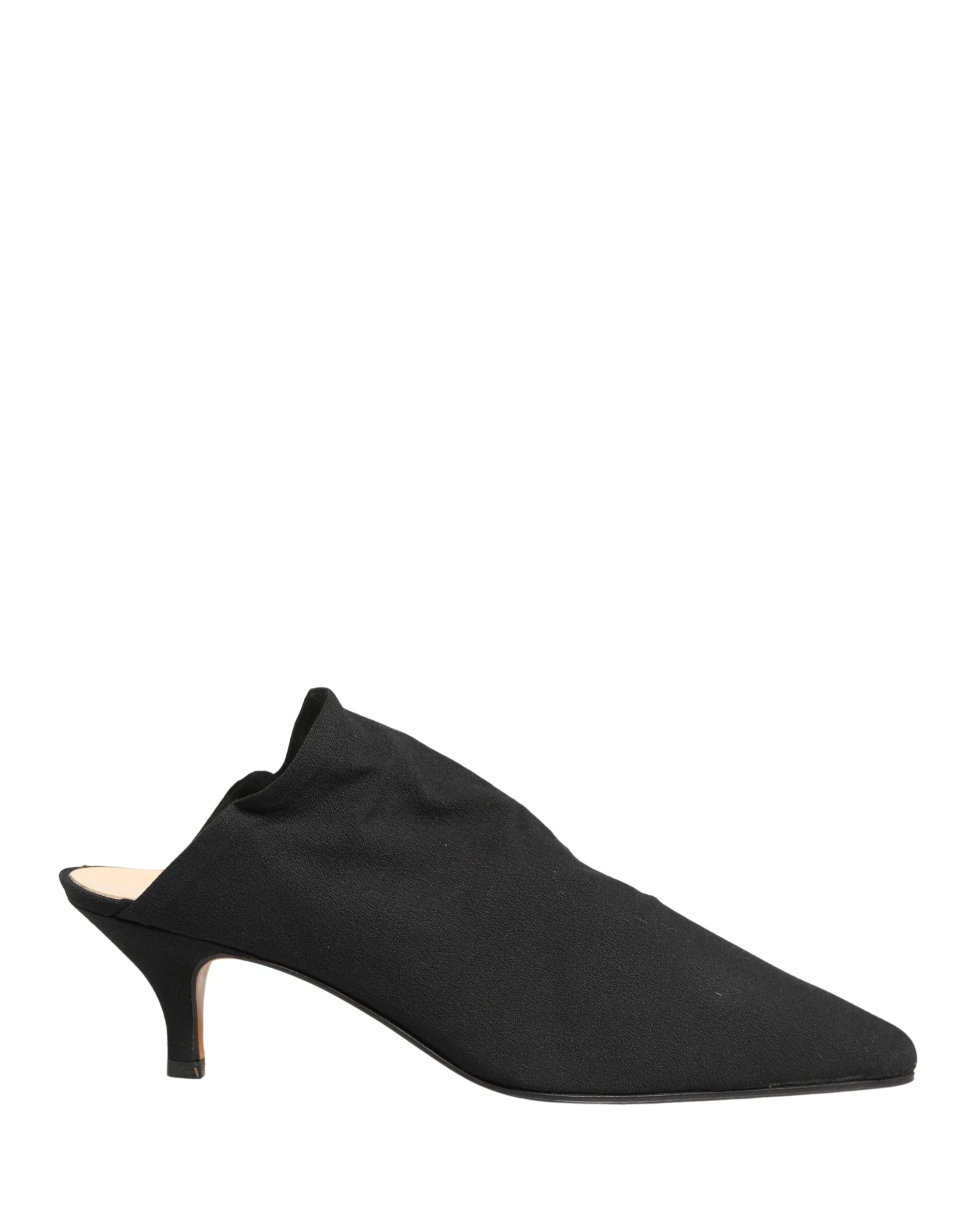 Dolce &amp; Gabbana Black Suede Heel Mule Shoes