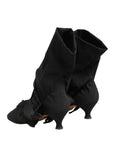 Dolce & Gabbana Black Suede Mid Calf Boots Shoes
