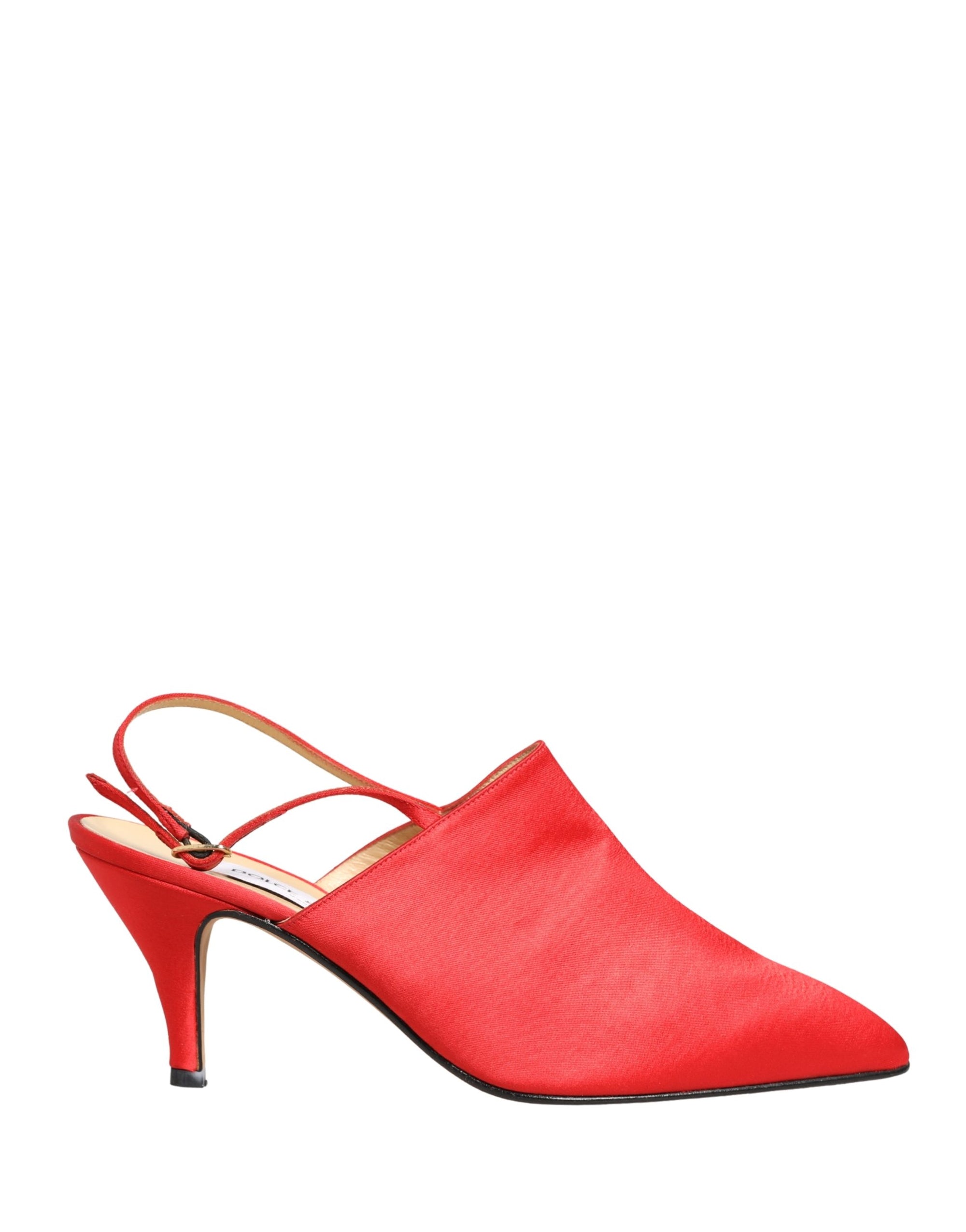 Dolce &amp; Gabbana Red Suede Heel Slingback Shoes