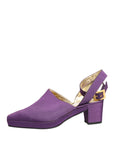 Dolce & Gabbana Purple Suede Sandals Shoes