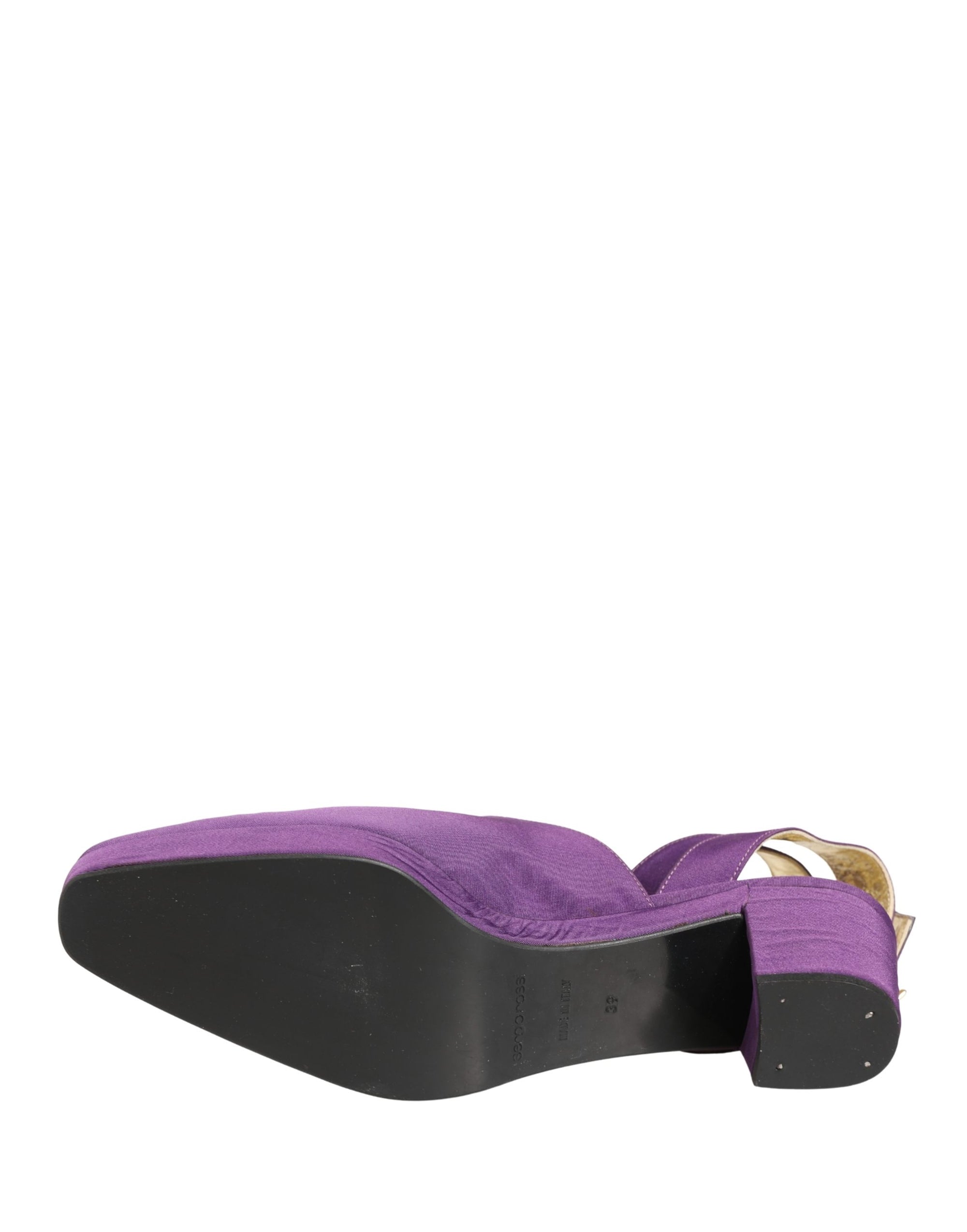 Dolce &amp; Gabbana Purple Suede Sandals Shoes