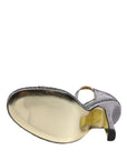 Dolce & Gabbana Gray High Heeled Sandals Ankle Strap Shoes