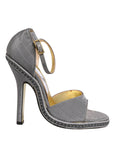 Dolce & Gabbana Gray High Heeled Sandals Ankle Strap Shoes