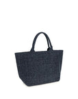 Ganni Blue Cotton Shoulder Bag