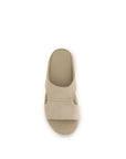 UGG Beige Calf Leather Bos Taurus Platform Sandals