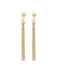 Saint Laurent Gold Brass Earrings