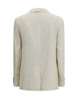 Max Mara Beige Linen Blazer