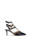 Valentino Garavani Blue Calf Leather Bos Taurus High Heel Pumps