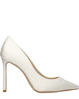 Jimmy Choo Beige Satin Platform Pumps