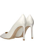 Jimmy Choo Beige Satin Platform Pumps