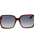 Max Mara Burgundy Acetate Sunglasses