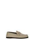 Saint Laurent Beige Calf Leather Bos Taurus Slip-On Loafers