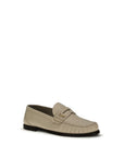Saint Laurent Beige Calf Leather Bos Taurus Slip-On Loafers