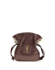 Saint Laurent Bordeaux Lamb Ovis Aries Aries Clutch Bag