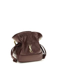 Saint Laurent Bordeaux Lamb Ovis Aries Aries Clutch Bag