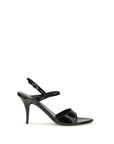 Balenciaga Black Calf Leather Bos Taurus Stiletto Heel Sandals