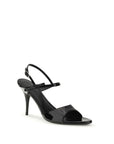Balenciaga Black Calf Leather Bos Taurus Stiletto Heel Sandals