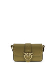 PINKO Bicolor Calf Leather Bos Taurus Shoulder Bag