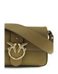 PINKO Bicolor Calf Leather Bos Taurus Shoulder Bag