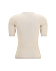 Max Mara Beige Viscose T-Shirt