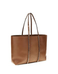 Valentino Garavani Brown Calf Leather Bos Taurus Shoulder Bag