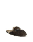 Dolce & Gabbana Gray Lamb Ovis Aries Aries Mules