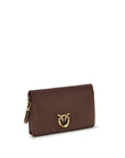 PINKO Purple Calf Leather Bos Taurus Shoulder Bag