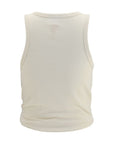 Magda Butrym Beige Cotton Sleeveles T-Shirt