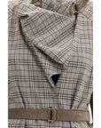 Burberry Gray Wool Casual Dress