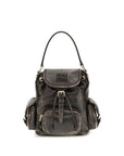 Miu Miu Brown Calf Leather Bos Taurus Backpack