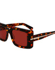 Ferragamo Brown Acetate Sunglasses