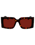 Ferragamo Brown Acetate Sunglasses