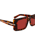Ferragamo Brown Acetate Sunglasses