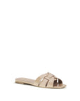 Saint Laurent Multicolor Calf Leather Bos Taurus Flat Sandals
