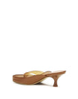 Chloé Brown Calf Leather Bos Taurus Stiletto Heel Sandals
