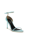 Tom Ford Blue Calf Leather Bos Taurus Stiletto Heel Sandals