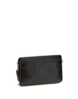 PINKO Black Calf Leather Bos Taurus Shoulder Bag